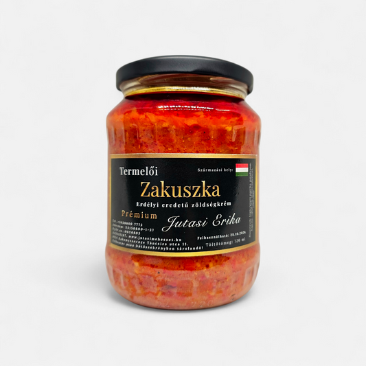 Prémium vajbabos zakuszka - erdélyi eredetű zöldségkrém - 720g